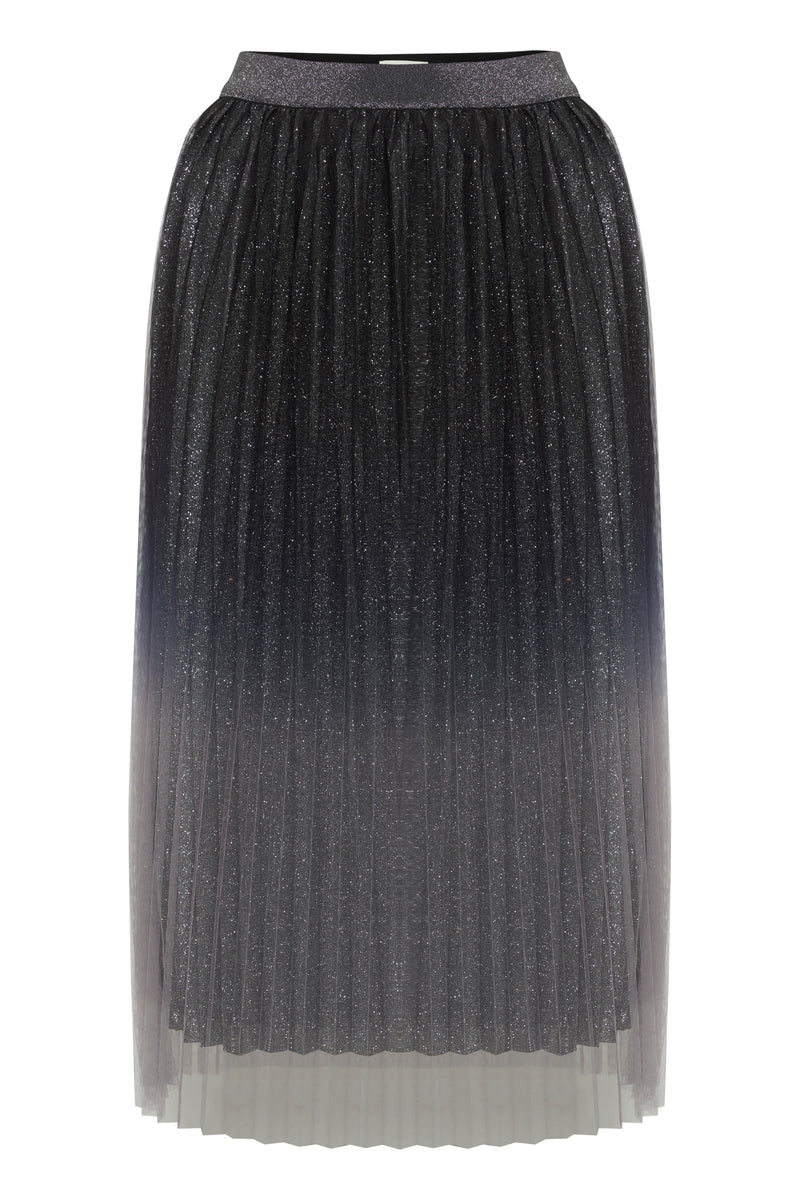 ICHI Glitter Pleated Skirt