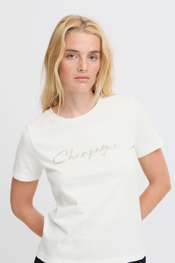 ICHI Ecru Champagne Tee