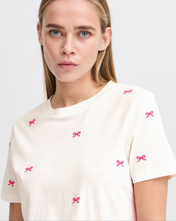 ICHI Pink Bow Tee