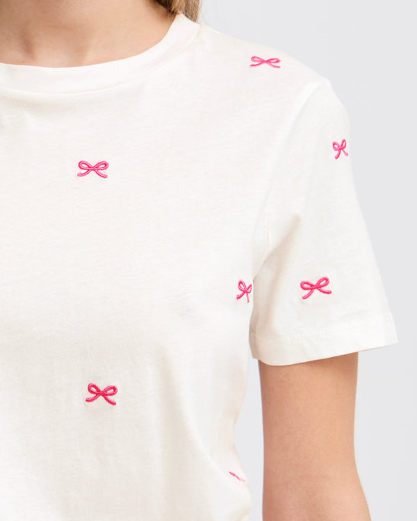 ICHI Pink Bow Tee