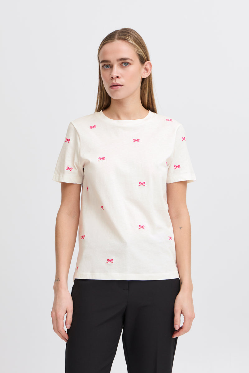 ICHI Pink Bow Tee