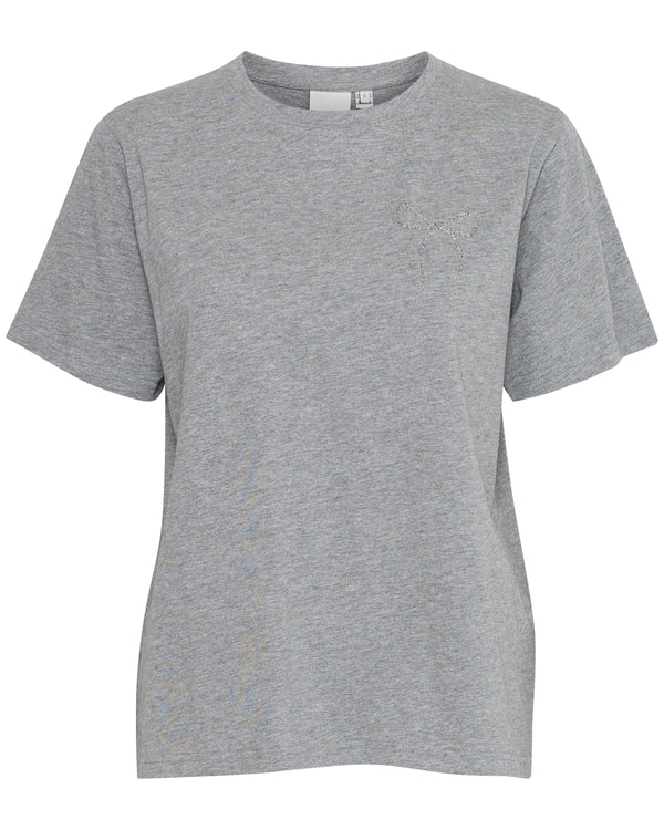 ICHI Grey Bow Tee