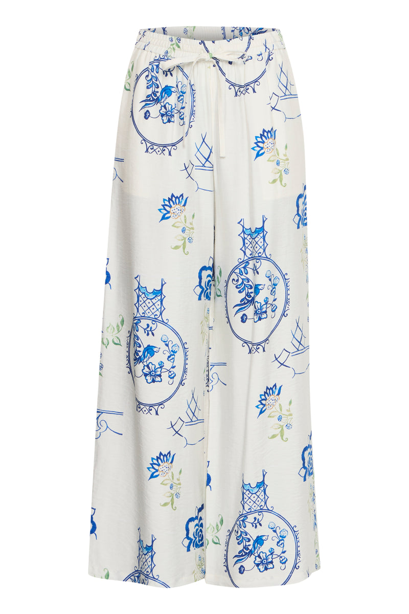 B.Young Lucie Blue Printed Trousers