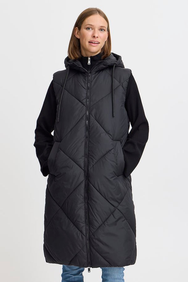 B.Young Black Padded Gillet