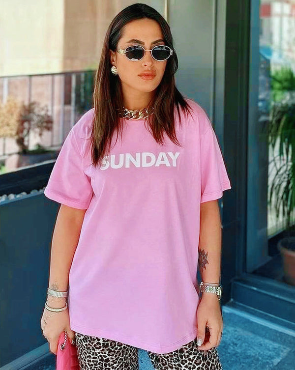 Pink Sunday Tee