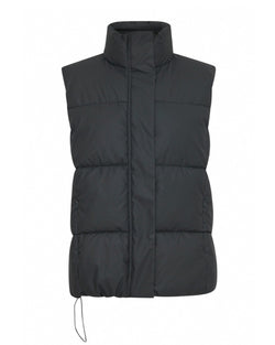 B.Young Charcoal Grey Puffer Gillet