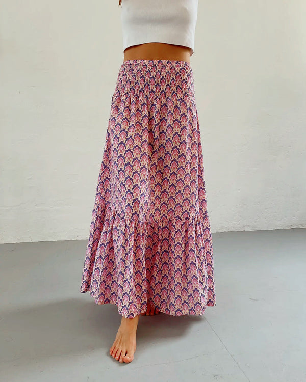 Lilac Floral Skirt
