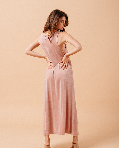 Grace & Mila Pink Shimmer Dress – Pretty Parade Boutique