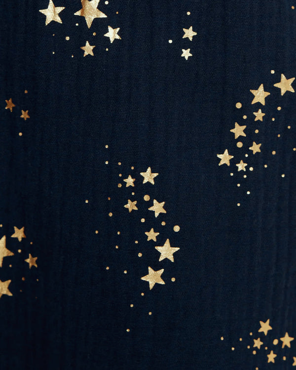 Navy Foil Star Pyjamas Set