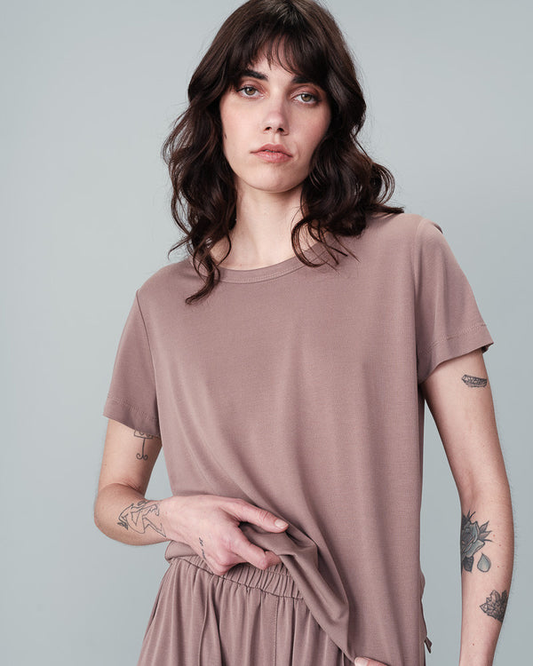 Grace & Mila - Nell Taupe Tee