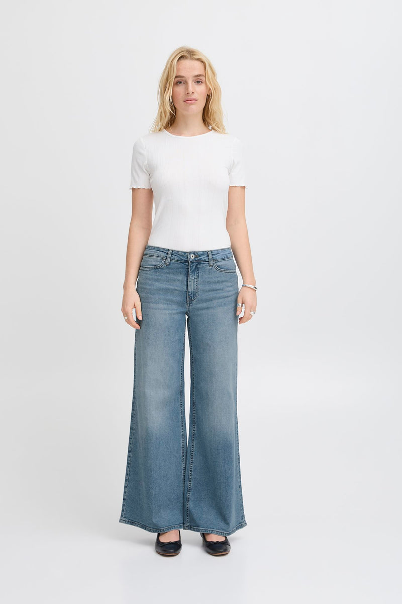 ICHI Twiggy Wide Leg Jeans