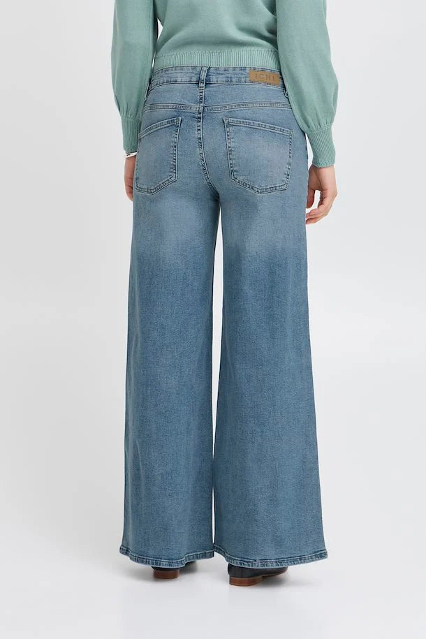 ICHI Twiggy Wide Leg Jeans