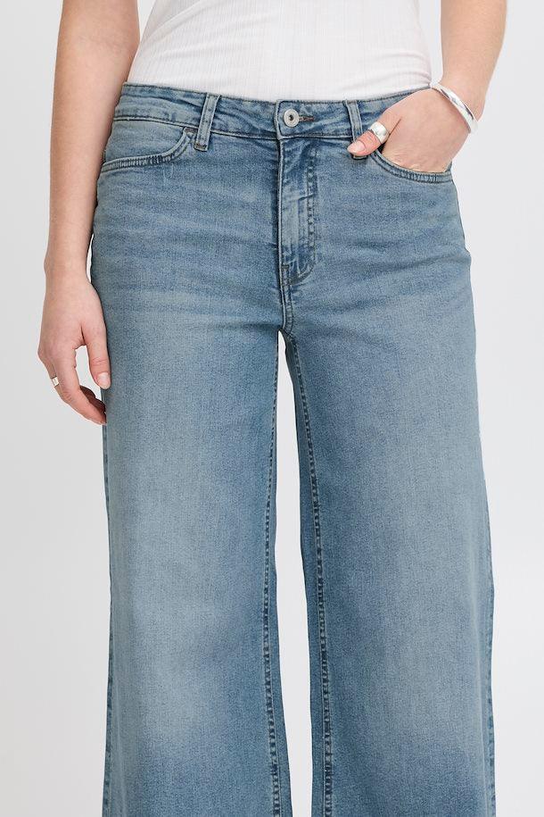 ICHI Twiggy Wide Leg Jeans