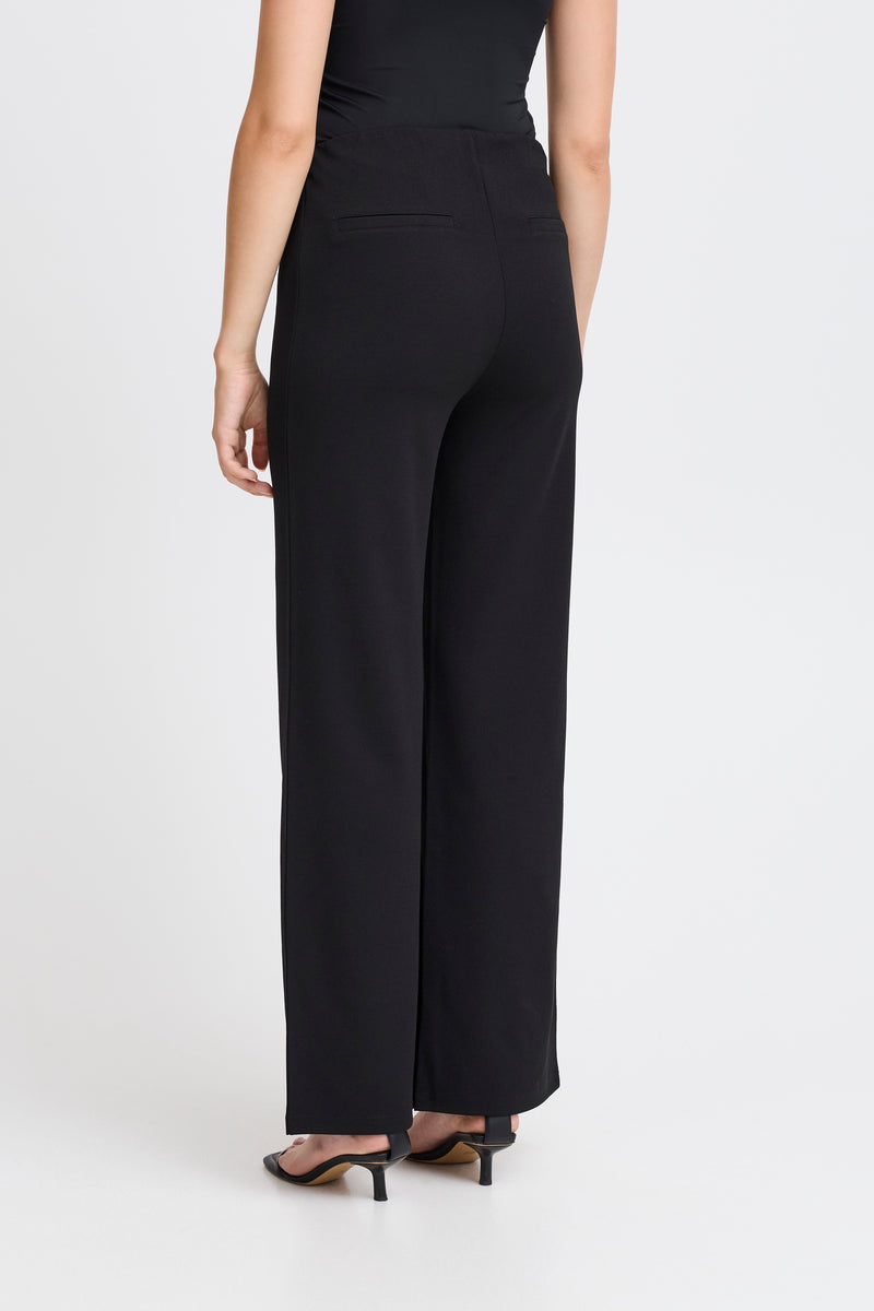 ICHI Black Katie Trousers