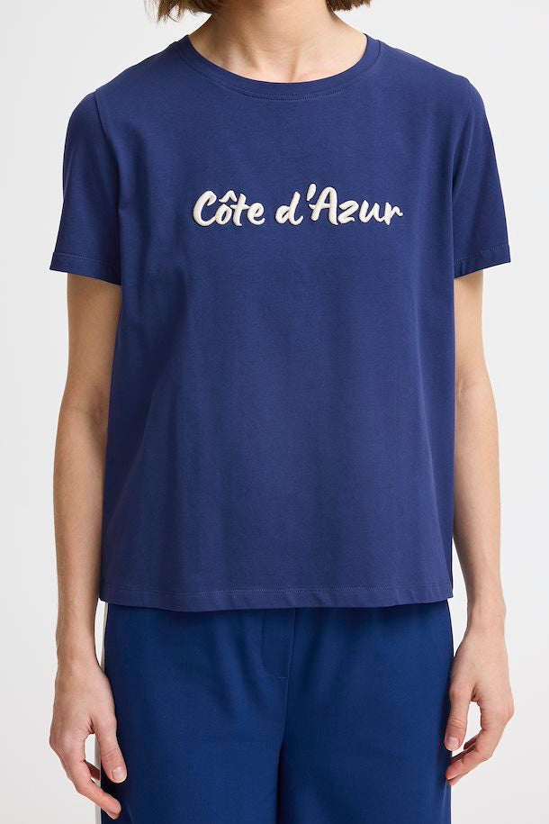 B.Young Azur Slogan Tee