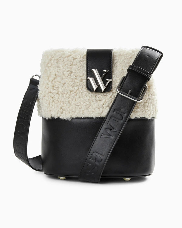 Vanessa Wu - Black Teddy Bucket Bag