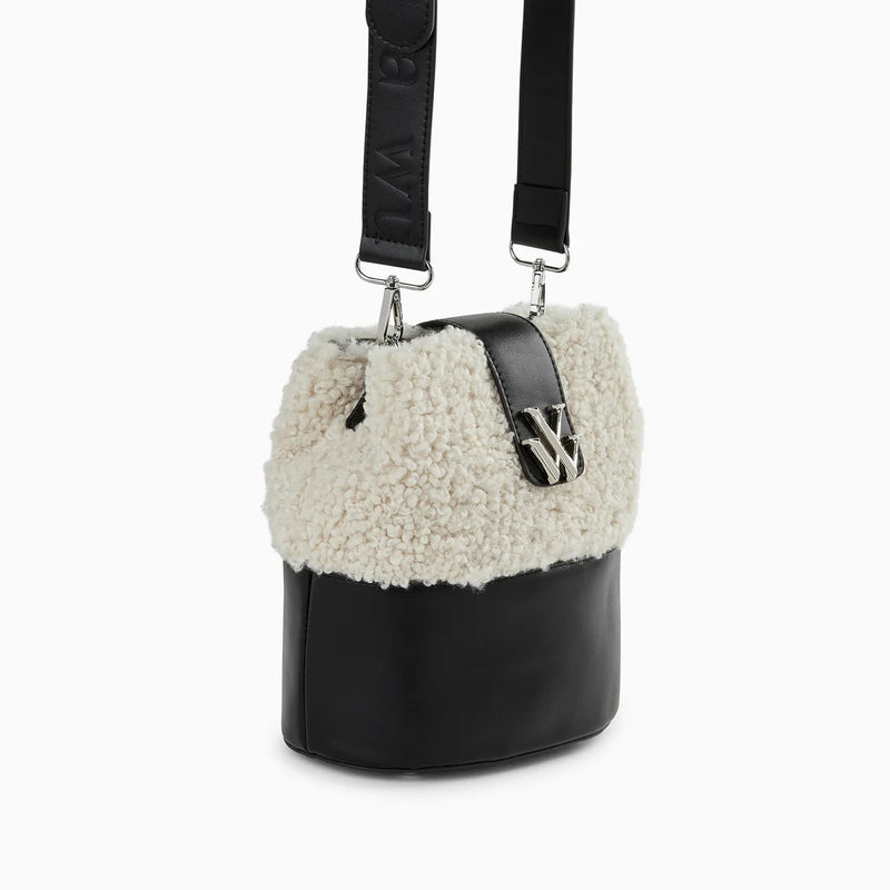 Vanessa Wu - Black Teddy Bucket Bag