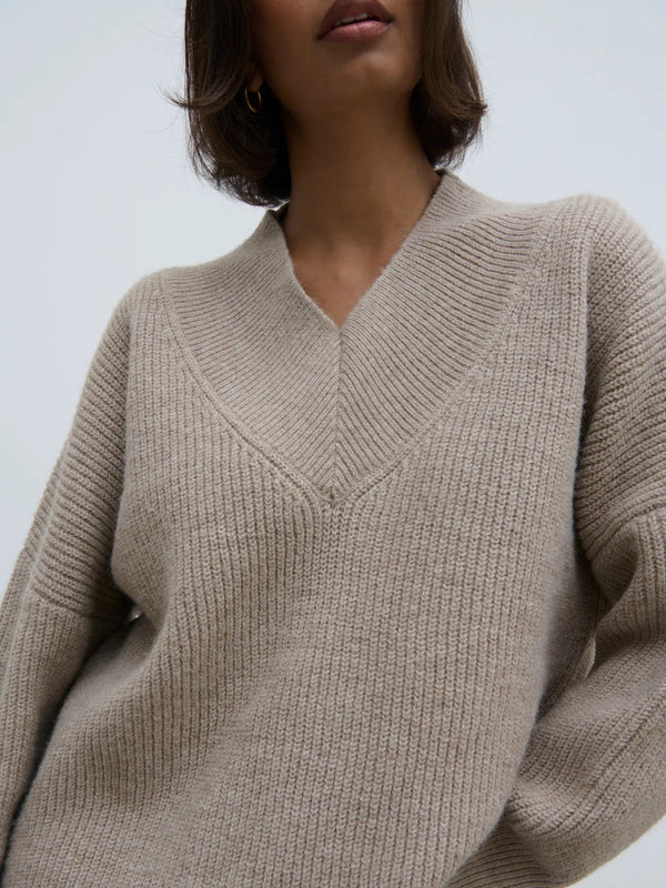 Jovie Oversized Beige Knit