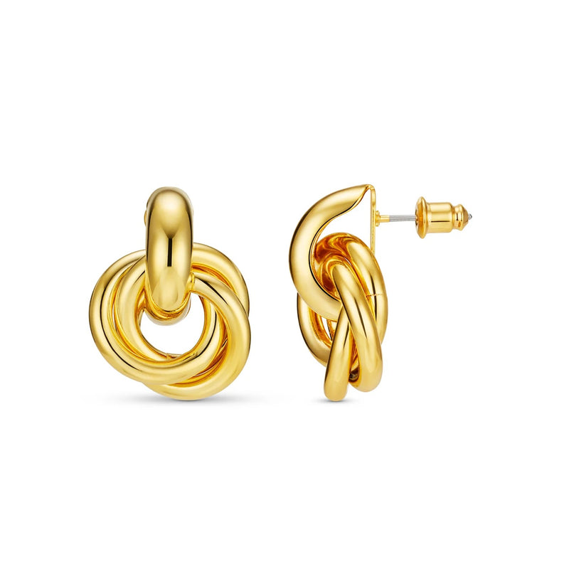 ORELIA - Gold Interlocking Earrings