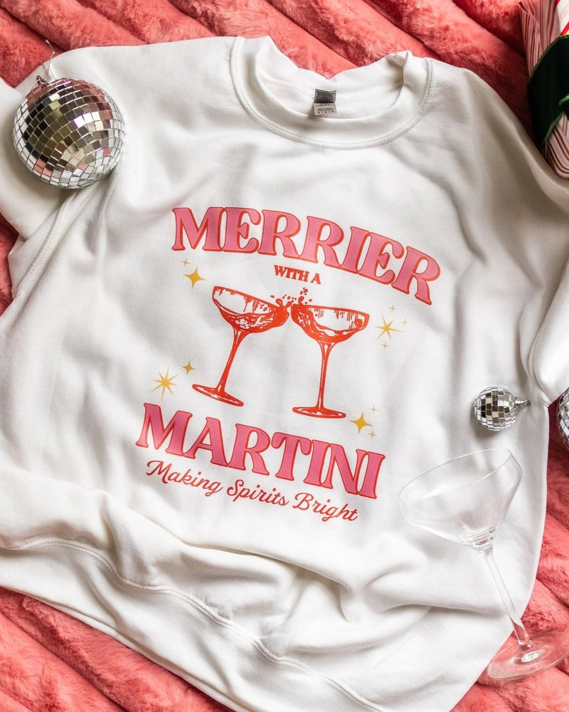 Merrier Martini Ecru Sweatshirt