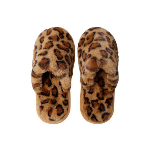 Leopard Fluffy Slippers