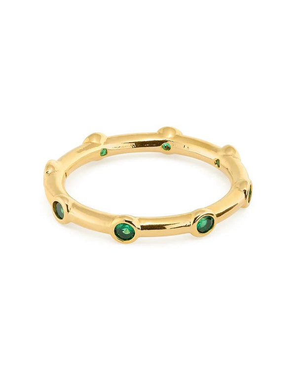 ORELIA - Emerald & Gold Crystal Ring