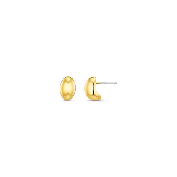 ORELIA - Polished Dome Mini Stud Earrings