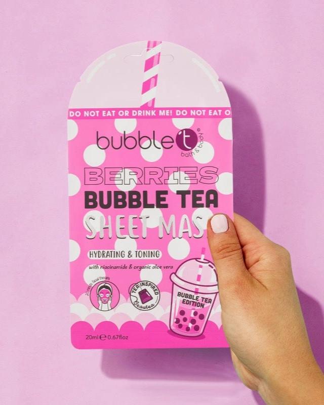 Bubble Tea Berries Sheet Mask