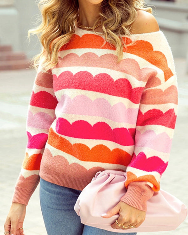 Pink & Orange Rainbow Jumper