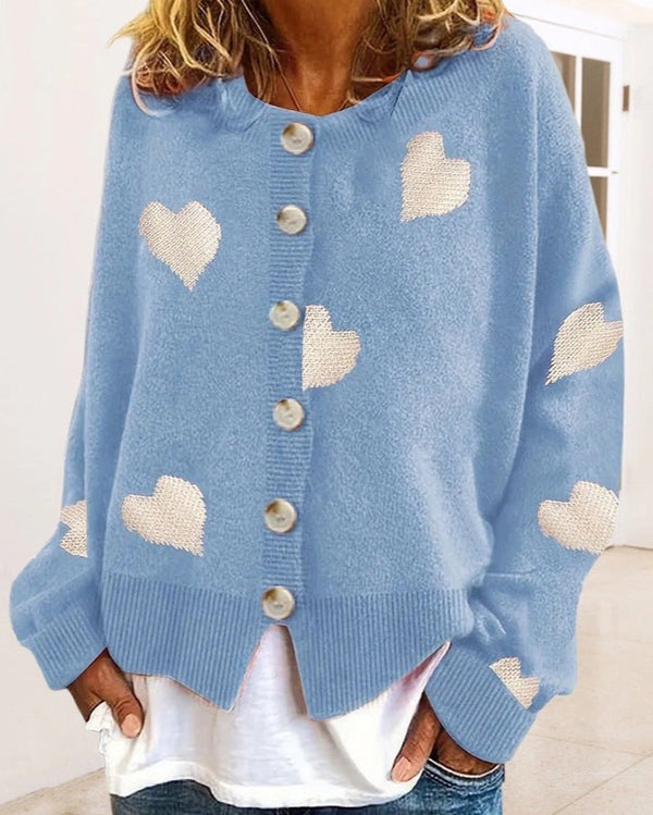 Blue Heart Cardigan