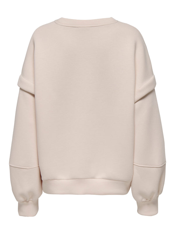 ONLY- Baby Pink Scuba Sweatshirt