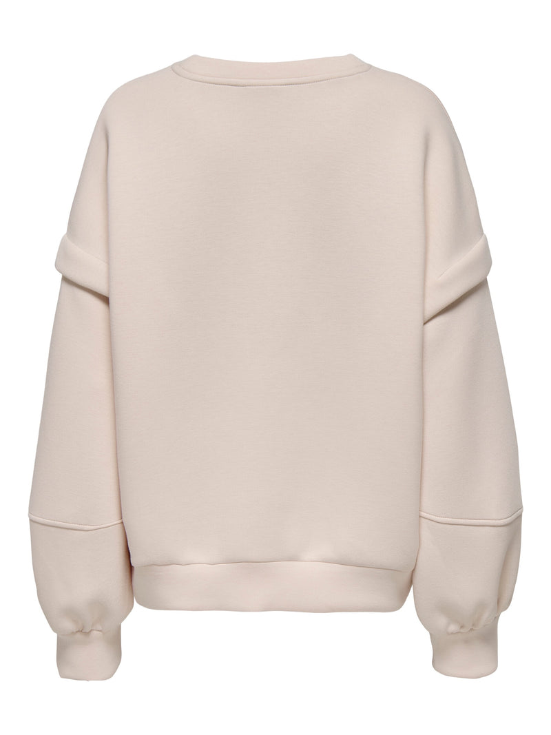 ONLY- Baby Pink Scuba Sweatshirt