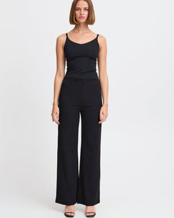 ICHI Black Katie Trousers