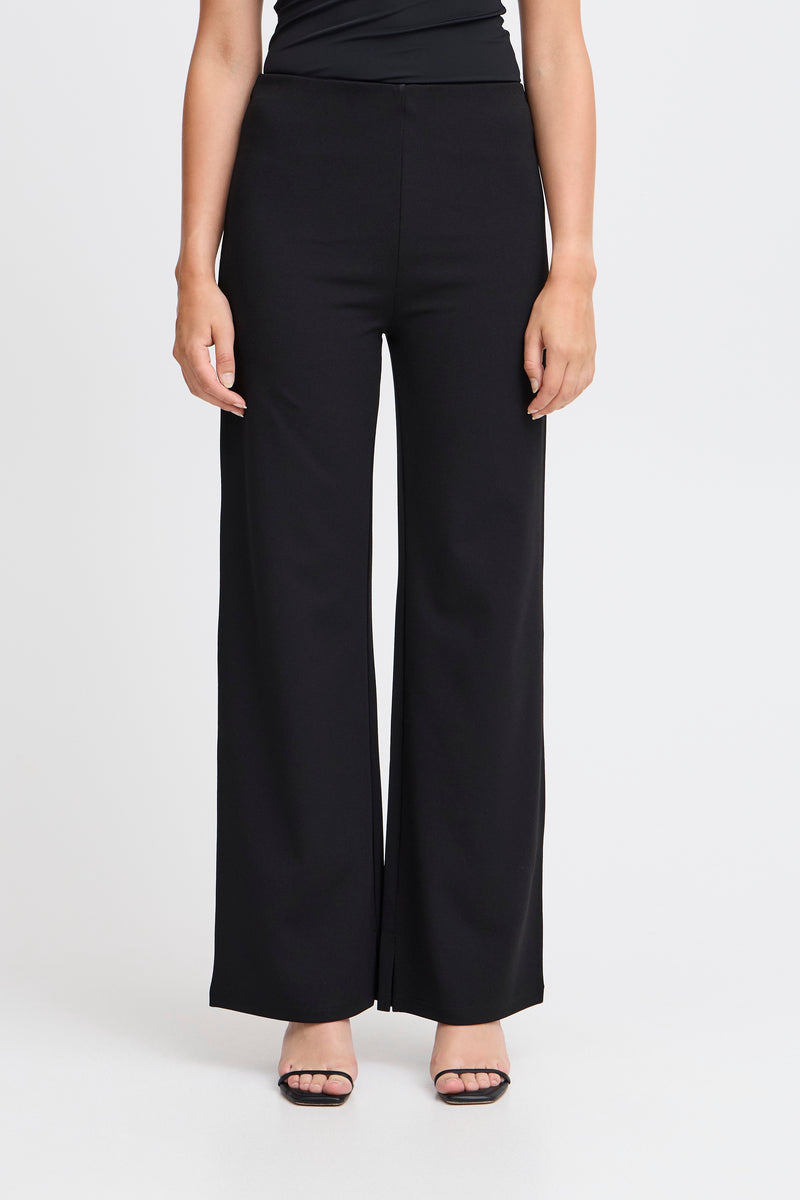 ICHI Black Katie Trousers