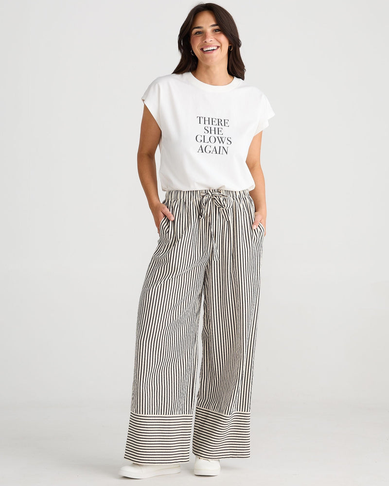 Brave & True - Portia Textured Stripe Pant