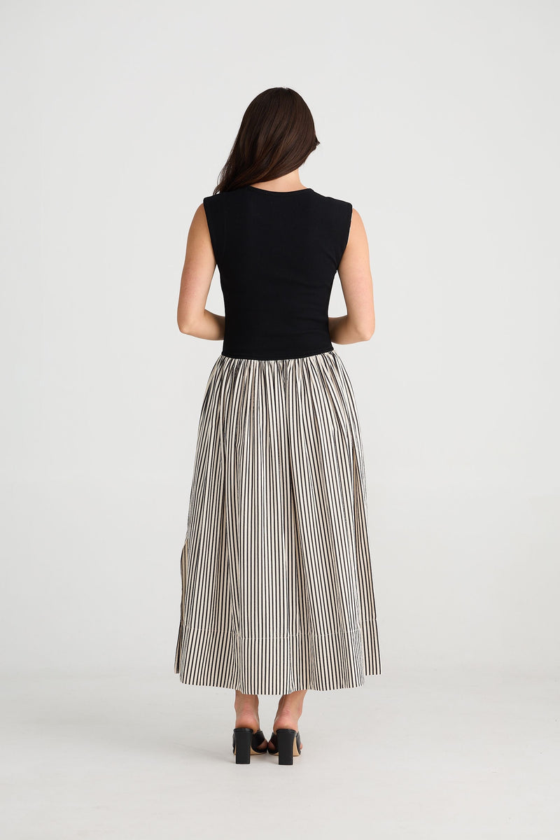 Brave & True - Daphne Stripe Midi Dress