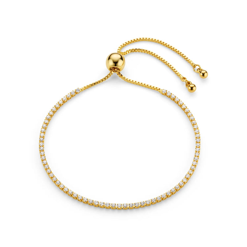 ORELIA - Fine Crystal Tennis Slider Bracelet