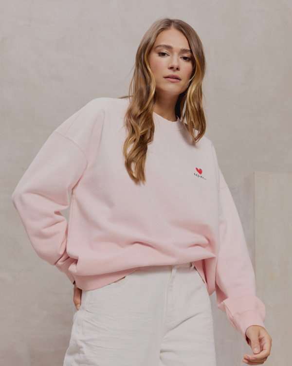 Smith & Soul Pink Heart Sweatshirt