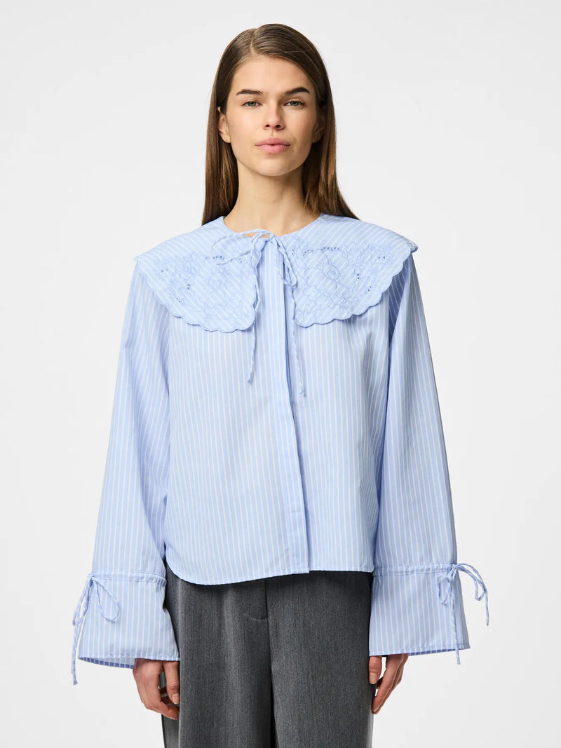 PIECES - Blue Collar Shirt