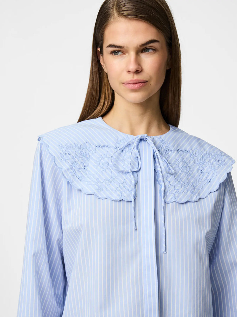 PIECES - Blue Collar Shirt